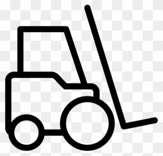 Fork Lift Icon Free - Forklift Blue Icon Png Clipart