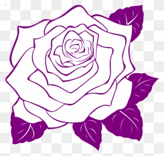 Download Rose Outline Png Clipart Clip Art Rose Graphics - Rose Flower Outline Png Transparent Png