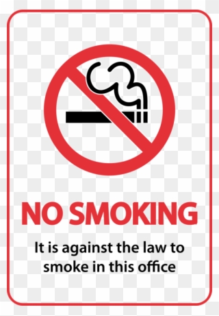 Smoking Ban Cigarette Smoke Tobacco Smoking - No Smoking Sign A5 Clipart