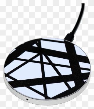 Frankenstein Wireless Charging Pad Black/white - Inductive Charging Clipart