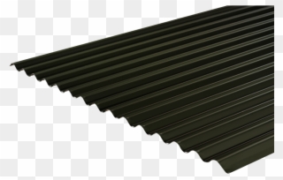 Clip Art Black And White Corrugated Roofing Profile - Black Corrugated Metal Roof - Png Download