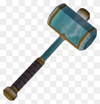 Crystal Hammer - Smithing Hammer Clipart