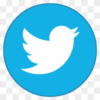Facebook Twitter - Twitter Round Logo Png Transparent Background Clipart