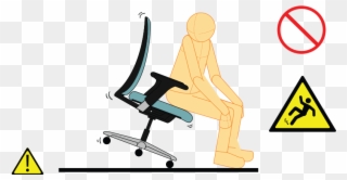 Please Don't Sit At The Exterior Region Of The Seat - Dont Stand On Chair Clipart