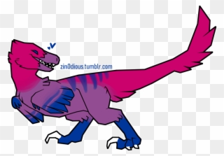 Bi Velociraptor For Anon Click For Better Quality - Dinosaur Clipart