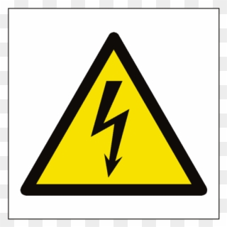 Electrical Safety Signs And Symbols, Electrical Safety - Falling Object Hazard Sign Clipart