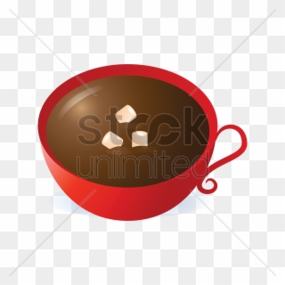 Cup Of Hot Chocolate With Marshmallows V矢量图形 - Hot Chocolate Clipart