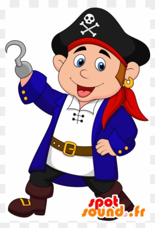 Mascot Dressed As Pirate Child - Pirate Images Cartoon Free Clipart