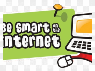 Cyber Clipart Safe Internet - Smart On The Internet - Png Download