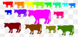 An Old Cow Said, “listen Everybody, The Lion Eats One - Custom Bull Silhouette Shower Curtain Clipart