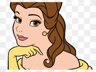 Disney Princesses Clipart Bella - Belle Princess Colouring Pages - Png Download