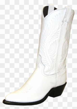 Transparent Boot White - Western Cowboy White Boots Clipart