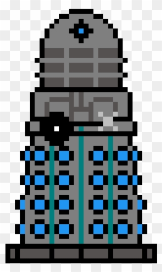 Dalek Ship - Dalek Pixel Art Clipart