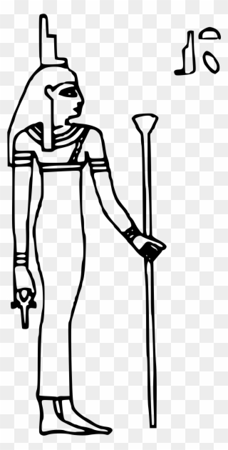 Jpg Library Library Collection Of Free Egyptian Download - Isis Goddess Easy Drawing Clipart