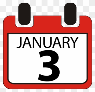 3rd January Calendar - January 3rd Clipart