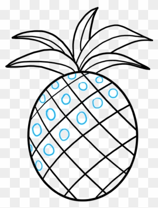 How To Draw Pineapple - Paris Clipart