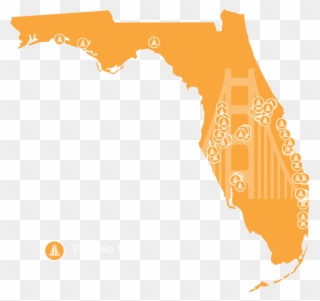 Florida Toll Map Clipart