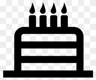 Birthday Cake Rubber Stamp - Icon Clipart