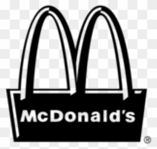 Mcdonalds Clipart Black And White - Mcdonalds Logo Black And White - Png Download