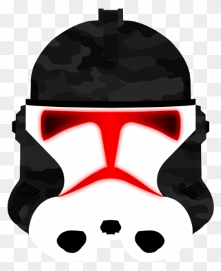 Phase Ii Clone Trooper Helmet Black Dragon Png - Clone Trooper Clipart