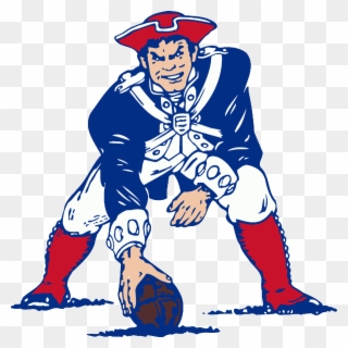 New England Patriots Logo Clip Art Medium Size - New England Patriots Retro Logo - Png Download