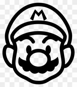 Clipart Royalty Free Stock Icona Super Download Gratuito Super Mario Black And White Png Download 1810240 Pinclipart