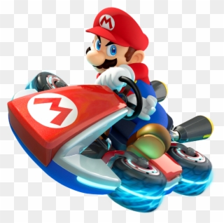 Clipart Black And White Driving Png Image Purepng Free - Mario Mario Kart 8 Transparent Png