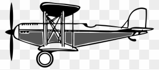 Clipart - Biplane Clipart - Png Download