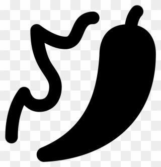 Chili Pepper Icon - Cafeteria Clipart