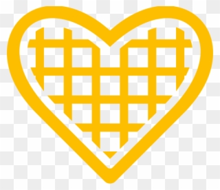 Waffles Design - Waffle Heart Icon Clipart