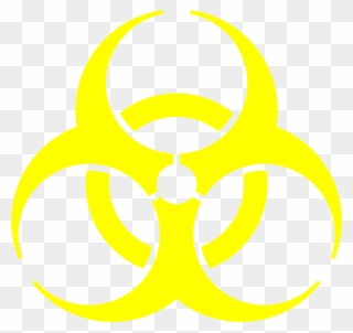 Biohazard Symbol Clipart Official - Yellow Biohazard Symbol - Png Download
