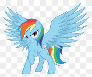 Marker, Female, Mare, Pegasus, Pony, Rainbow Dash, - Rainbow Dash Spread Wings Clipart
