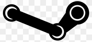 Steam,black - Steam Key Logo Png Clipart