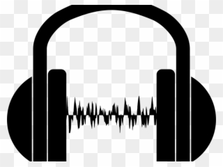 Sound Wave Clipart Headphone Sound - Headphone Image Clip Art - Png Download