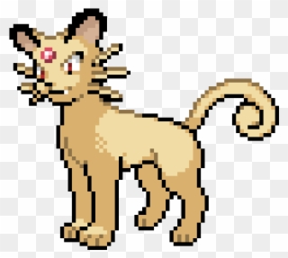 Persian Pokemon Pixel Clipart