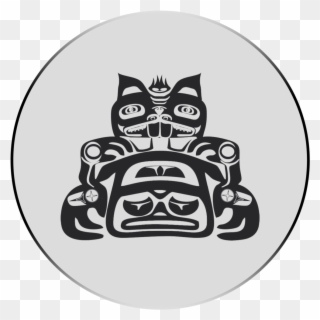 Beaver Native American Design Journal , Png Download - Native American Beaver Square Sticker 3" X 3" Clipart
