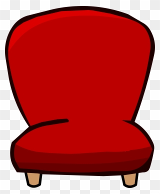 Clip Art Transparent Download Image Red Chair Png Penguin - Club Penguin Chair