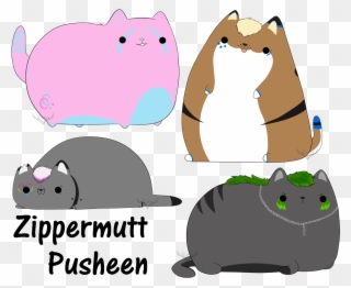 [c] Zippermutt's Pusheen Squad - Pug Coloring Pages Clipart