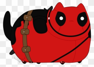 Deadpool Pusheen - Pusheen Deadpool Clipart