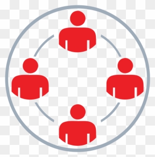 Group Conected In A Circle - Suppliers Icon Png Clipart