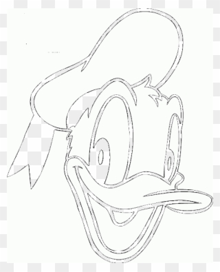 Donald Duck Ausmalbilder - Donald Duck Head Drawing Clipart