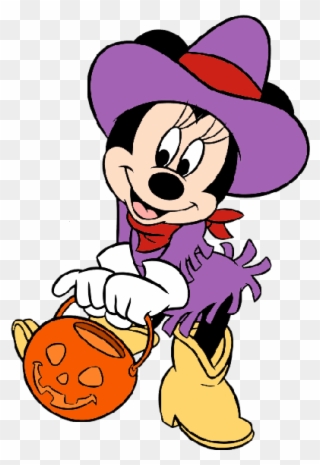 Banner Transparent Download Huge Collection Of Minnie - Halloween Disney Cartoon Characters Clipart