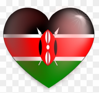 Get Notified Of Exclusive Freebies - Kenya Flag Love Png Clipart