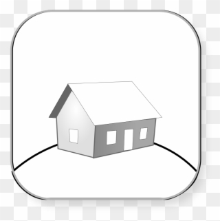 Sweet Home Black White Clipartist - Home Black & White - Png Download