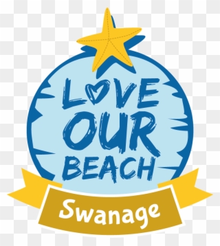 Love Our Beach Swanage - One Bella Casa Beachaholic Throw Pillow Cover Clipart