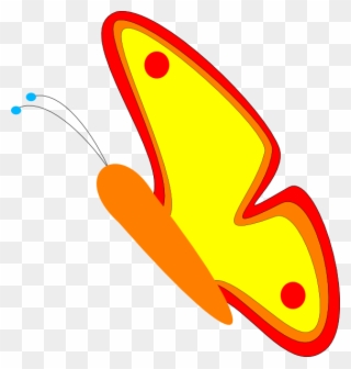 Clip Art Butterfly Flying - Png Download
