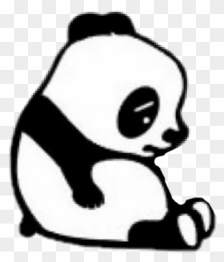 Panda Con Corazon Roto Clipart