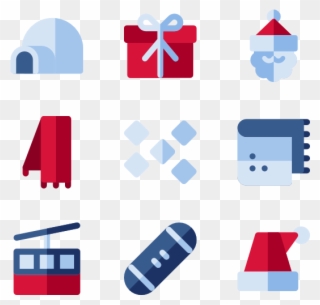 Cold Icons Free Vector Elements - Winter Season Icon Clipart