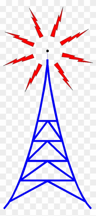Aerial Clipart Ham Radio Antenna - Radio Tower - Png Download