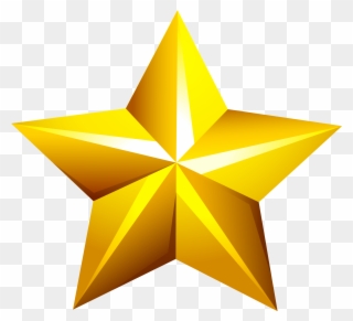 Golden Star Png Picture Black And White - Clipart Stars Transparent Png